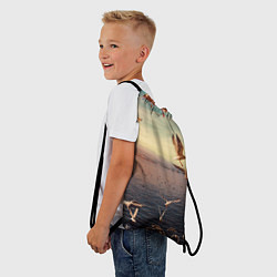 Рюкзак-мешок Чайки на воде, цвет: 3D-принт — фото 2