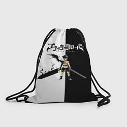 Рюкзак-мешок Чёрный Аста vs Аста Чёрный клевер, цвет: 3D-принт