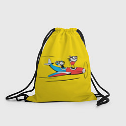 Рюкзак-мешок Летящие кружки, цвет: 3D-принт