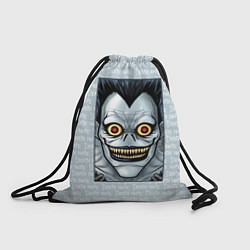 Рюкзак-мешок Death Note надписи Рюк, цвет: 3D-принт