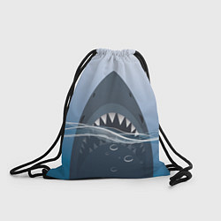 Рюкзак-мешок Акула под водой, цвет: 3D-принт