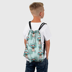 Рюкзак-мешок Крутой песик, цвет: 3D-принт — фото 2
