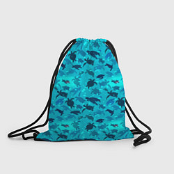 Рюкзак-мешок Черепашки, цвет: 3D-принт