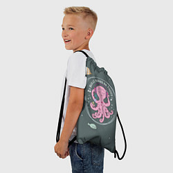 Рюкзак-мешок Осьминог меломан, цвет: 3D-принт — фото 2