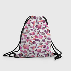 Рюкзак-мешок Геометрический розовый, цвет: 3D-принт