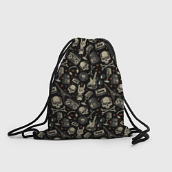 Рюкзак-мешок Scull pattern rock, цвет: 3D-принт