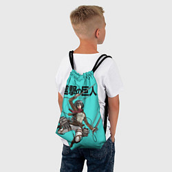 Рюкзак-мешок Микаса Аккерман, цвет: 3D-принт — фото 2