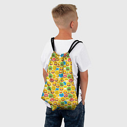 Рюкзак-мешок Смайлики, цвет: 3D-принт — фото 2