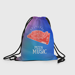 Рюкзак-мешок PIZZA MUSIC, цвет: 3D-принт