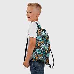 Рюкзак-мешок SKATEBOARD, цвет: 3D-принт — фото 2