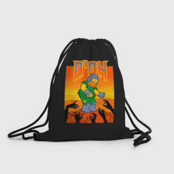Рюкзак-мешок Doom x Simpsons, цвет: 3D-принт