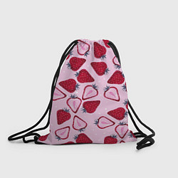 Рюкзак-мешок Клубничка, цвет: 3D-принт
