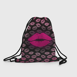 Рюкзак-мешок Малиновые губы, цвет: 3D-принт