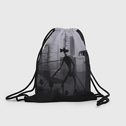 Рюкзак-мешок СИРЕНОГОЛОВЫЙ В ЦЕПЯХ, цвет: 3D-принт