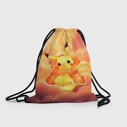 Рюкзак-мешок Пикачу на облачках, цвет: 3D-принт