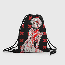 Рюкзак-мешок Ева 00 Аянами Рей в X Ray, цвет: 3D-принт