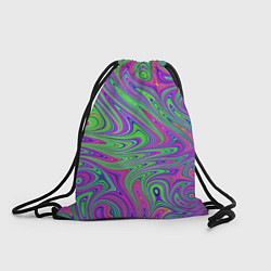 Рюкзак-мешок Неоновый абстрактный узор, цвет: 3D-принт