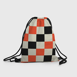Рюкзак-мешок Образец шахматной доски, цвет: 3D-принт