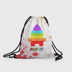 Рюкзак-мешок Pop It - Rocket - Paint, цвет: 3D-принт