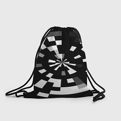 Рюкзак-мешок Черно-белый фон иллюзии, цвет: 3D-принт
