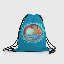 Рюкзак-мешок Сквиртл спит, цвет: 3D-принт