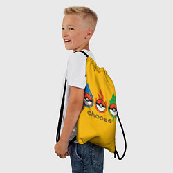 Рюкзак-мешок Выбирай покемона, цвет: 3D-принт — фото 2