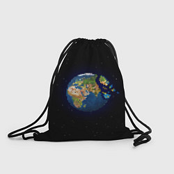 Рюкзак-мешок Разрушение земли!, цвет: 3D-принт