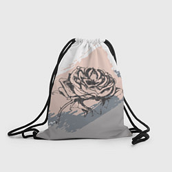 Рюкзак-мешок Абстракция с розой, цвет: 3D-принт