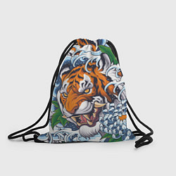Рюкзак-мешок Тигр, цвет: 3D-принт