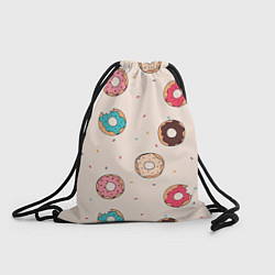 Рюкзак-мешок Кусанные пончики, цвет: 3D-принт
