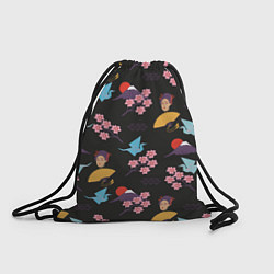 Рюкзак-мешок Япония паттерн, цвет: 3D-принт