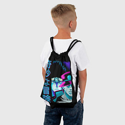 Рюкзак-мешок Дзётаро и Дио, JoJo’s Bizarre, цвет: 3D-принт — фото 2