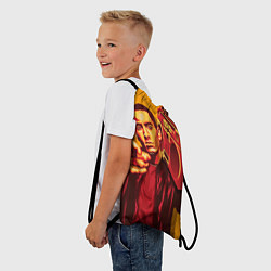 Рюкзак-мешок Эминем с бумбоксом, цвет: 3D-принт — фото 2