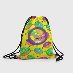 Рюкзак-мешок Гомер ням Пончик, цвет: 3D-принт