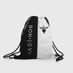 Рюкзак-мешок BON JOVI BLACK WHITE, цвет: 3D-принт