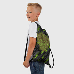Рюкзак-мешок Обезьяна из листьев, цвет: 3D-принт — фото 2