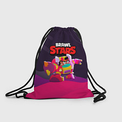 Рюкзак-мешок Brawl Stars Meg робот, цвет: 3D-принт