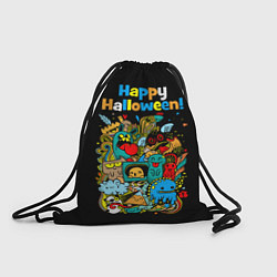 Рюкзак-мешок Монстры празднуют Хеллоуин, цвет: 3D-принт