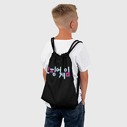 Рюкзак-мешок Squid game Neon, цвет: 3D-принт — фото 2