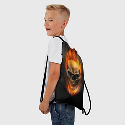 Рюкзак-мешок Призрак в огне, цвет: 3D-принт — фото 2