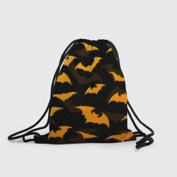 Рюкзак-мешок ЛЕТУЧИЕ МЫШИ НОЧЬ ХЕЛЛОУИН HALLOWEEN NIGHT BATS, цвет: 3D-принт