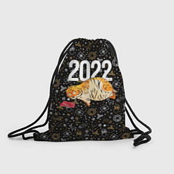 Рюкзак-мешок Ленивый толстый тигр, цвет: 3D-принт