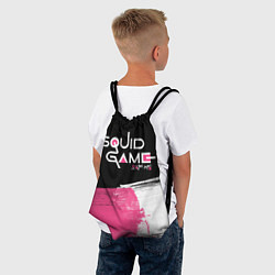 Рюкзак-мешок Игра в кальмара: Лого, цвет: 3D-принт — фото 2