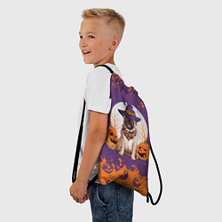 Рюкзак-мешок Мопс на хэллоуин, цвет: 3D-принт — фото 2