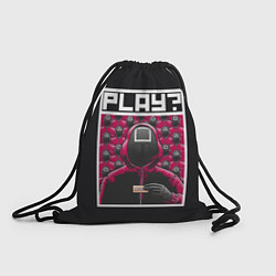Рюкзак-мешок Поиграем в Кальмара?, цвет: 3D-принт
