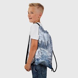 Рюкзак-мешок СНЕЖНЫЙ ПЕЙЗАЖ, цвет: 3D-принт — фото 2