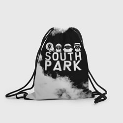 Рюкзак-мешок Все пацаны на черном фоне Южный Парк, цвет: 3D-принт