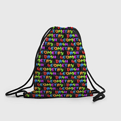 Рюкзак-мешок GEOMETRY DASH УЗОР PATTERN, цвет: 3D-принт