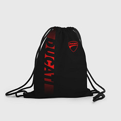 Рюкзак-мешок DUCATI BLACK RED LINE, цвет: 3D-принт