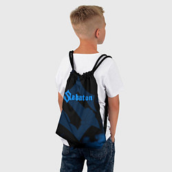 Рюкзак-мешок Sabaton синий дым, цвет: 3D-принт — фото 2